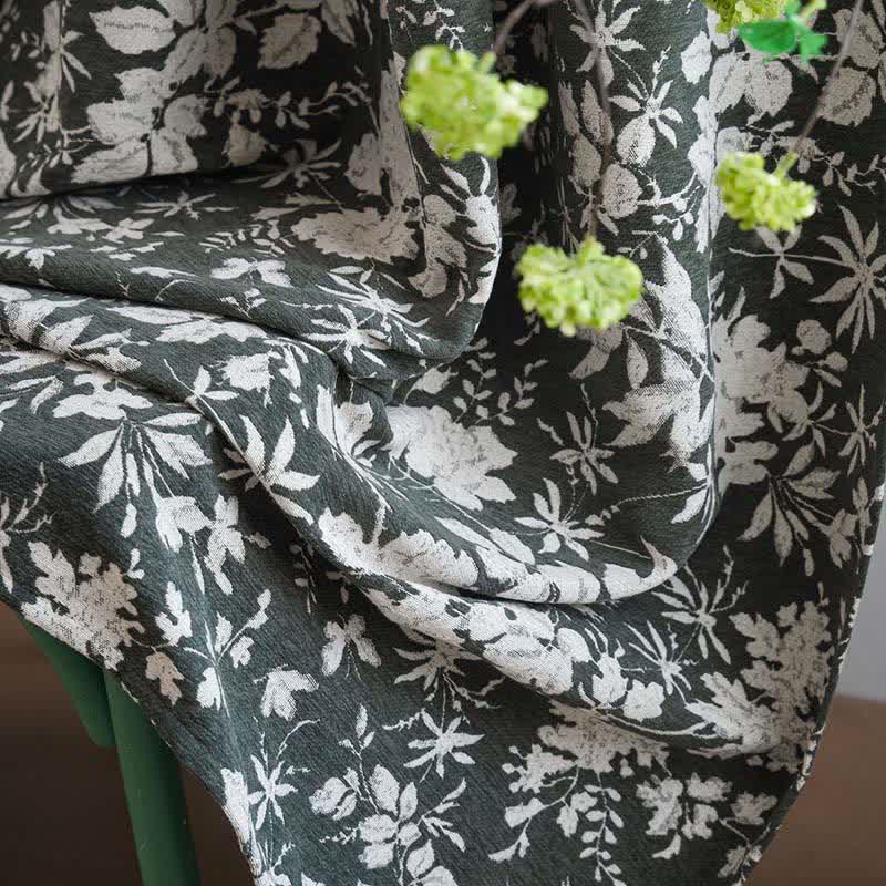 Jacquard-Vorhang im pastoralen Stil mit Blumenmuster - image 11