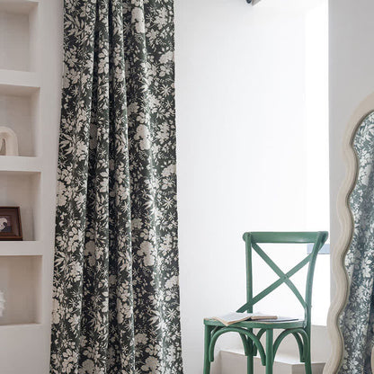 Jacquard-Vorhang im pastoralen Stil mit Blumenmuster - image 5