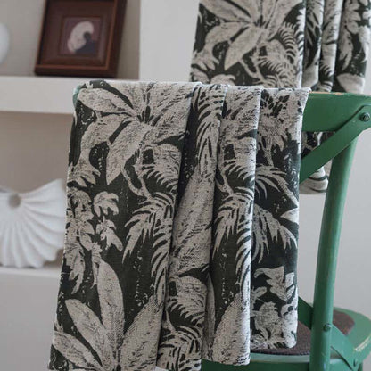 Jacquard-Vorhang mit tropischem Inselblattmuster - image 7