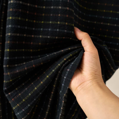 Karierte Kimono-Yukata-Robe aus Bio-Baumwolle - image 8