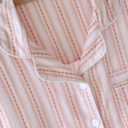 Passendes Loungewear-Set aus gestreifter Baumwollgaze - image 17