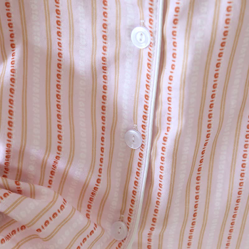 Passendes Loungewear-Set aus gestreifter Baumwollgaze - image 19