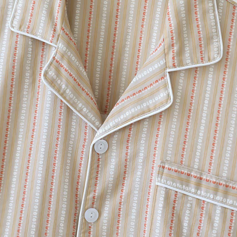 Passendes Loungewear-Set aus gestreifter Baumwollgaze - image 11