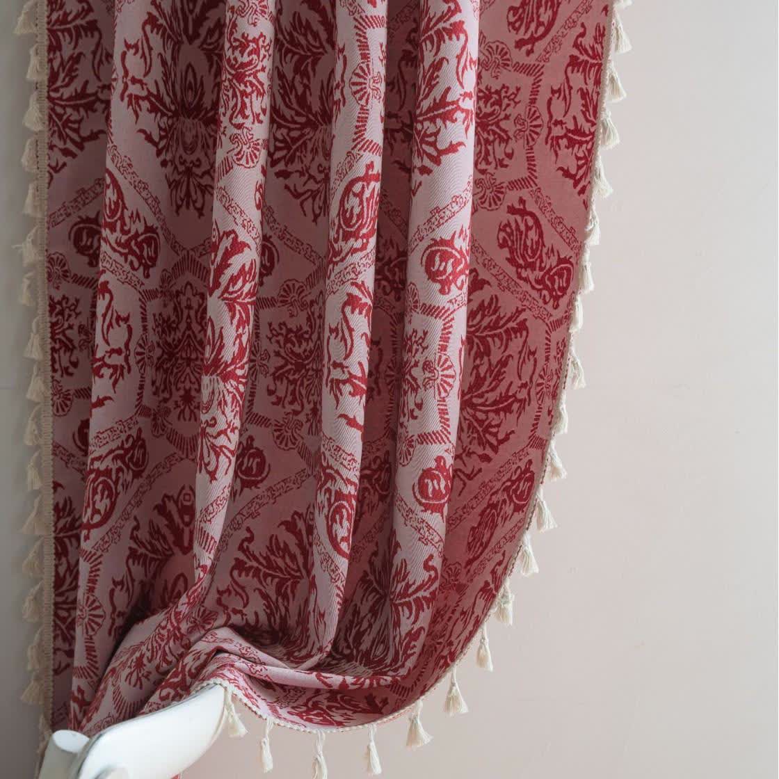 Jacquard-Vorhang im Ethno-Stil mit Retro-Muster - image 4