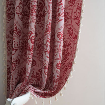 Jacquard-Vorhang im Ethno-Stil mit Retro-Muster - image 4