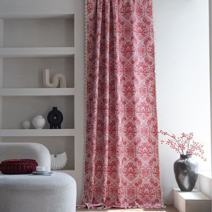 Jacquard-Vorhang im Ethno-Stil mit Retro-Muster - image 1