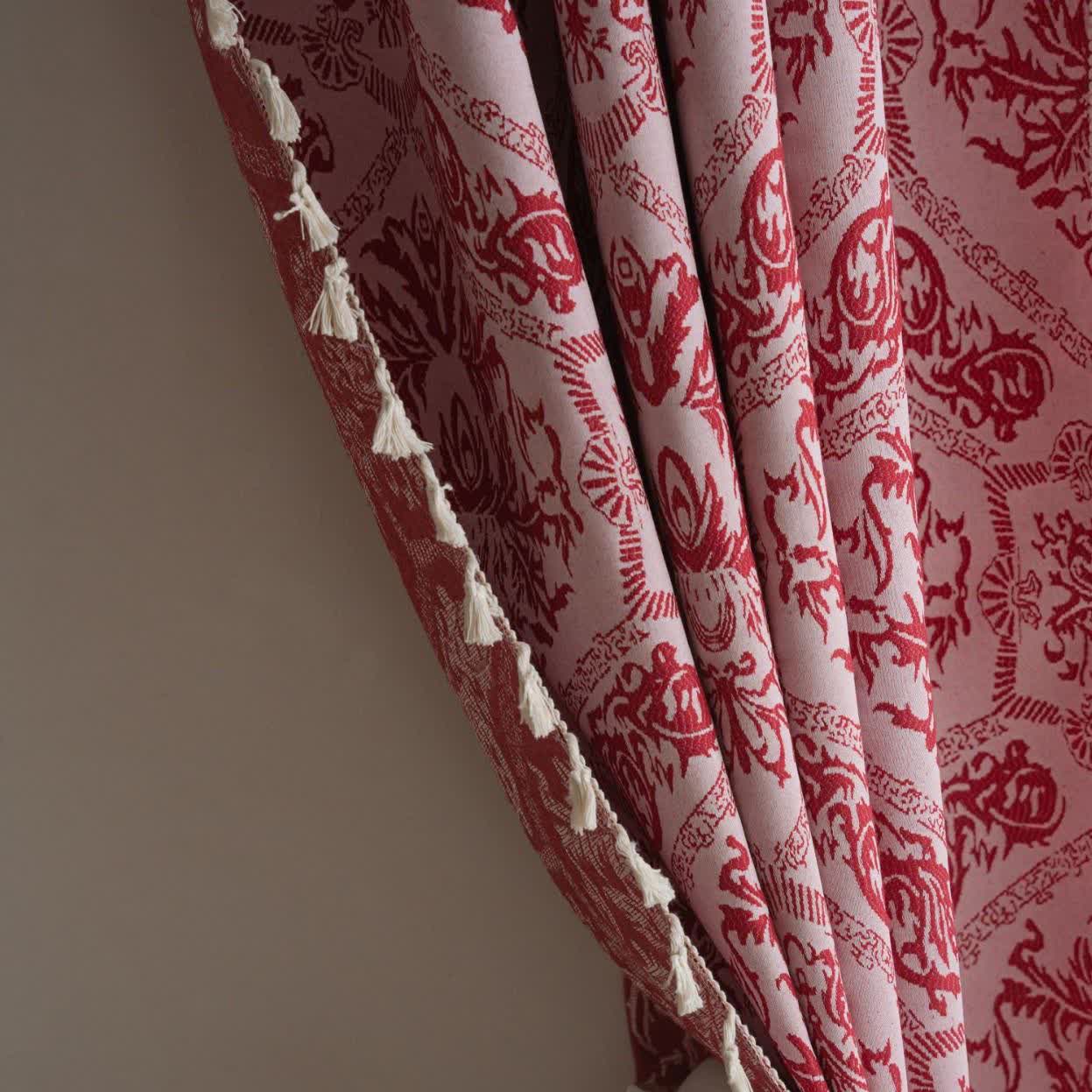 Jacquard-Vorhang im Ethno-Stil mit Retro-Muster - image 3