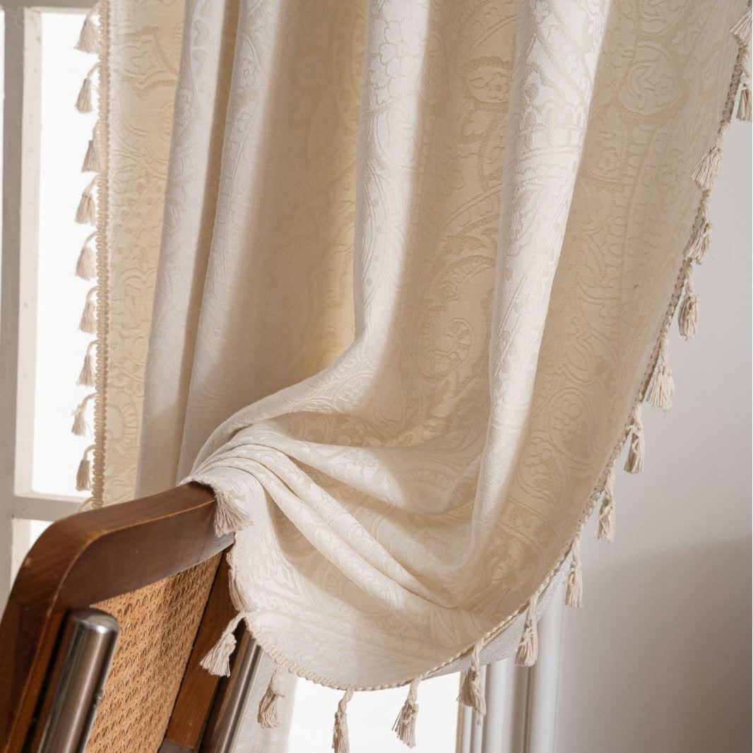 Jacquard-Vorhang im Ethno-Stil mit Paisley-Muster - image 12