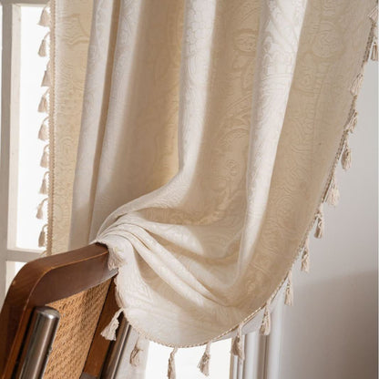 Jacquard-Vorhang im Ethno-Stil mit Paisley-Muster - image 12