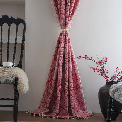 Jacquard-Vorhang im Ethno-Stil mit Paisley-Muster - image 1