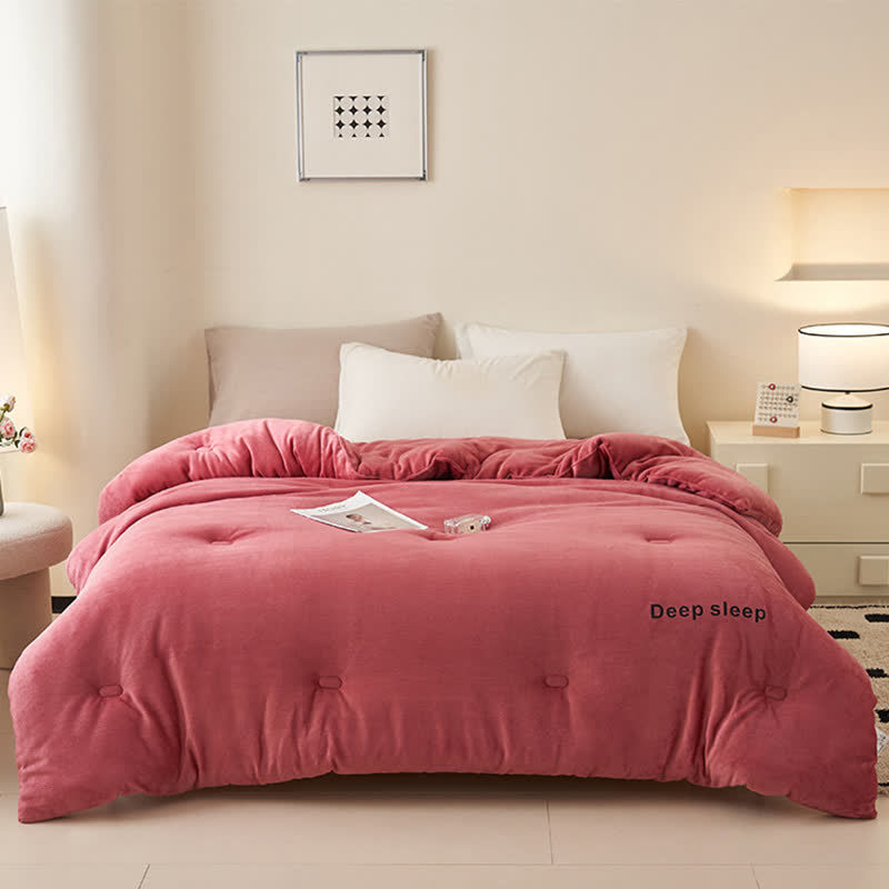 Flauschige, warme Plüschdecke mit Buchstabendruck - image 11