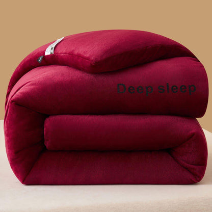 Flauschige, warme Plüschdecke mit Buchstabendruck - Wein - 220cm x 240cm - image 14