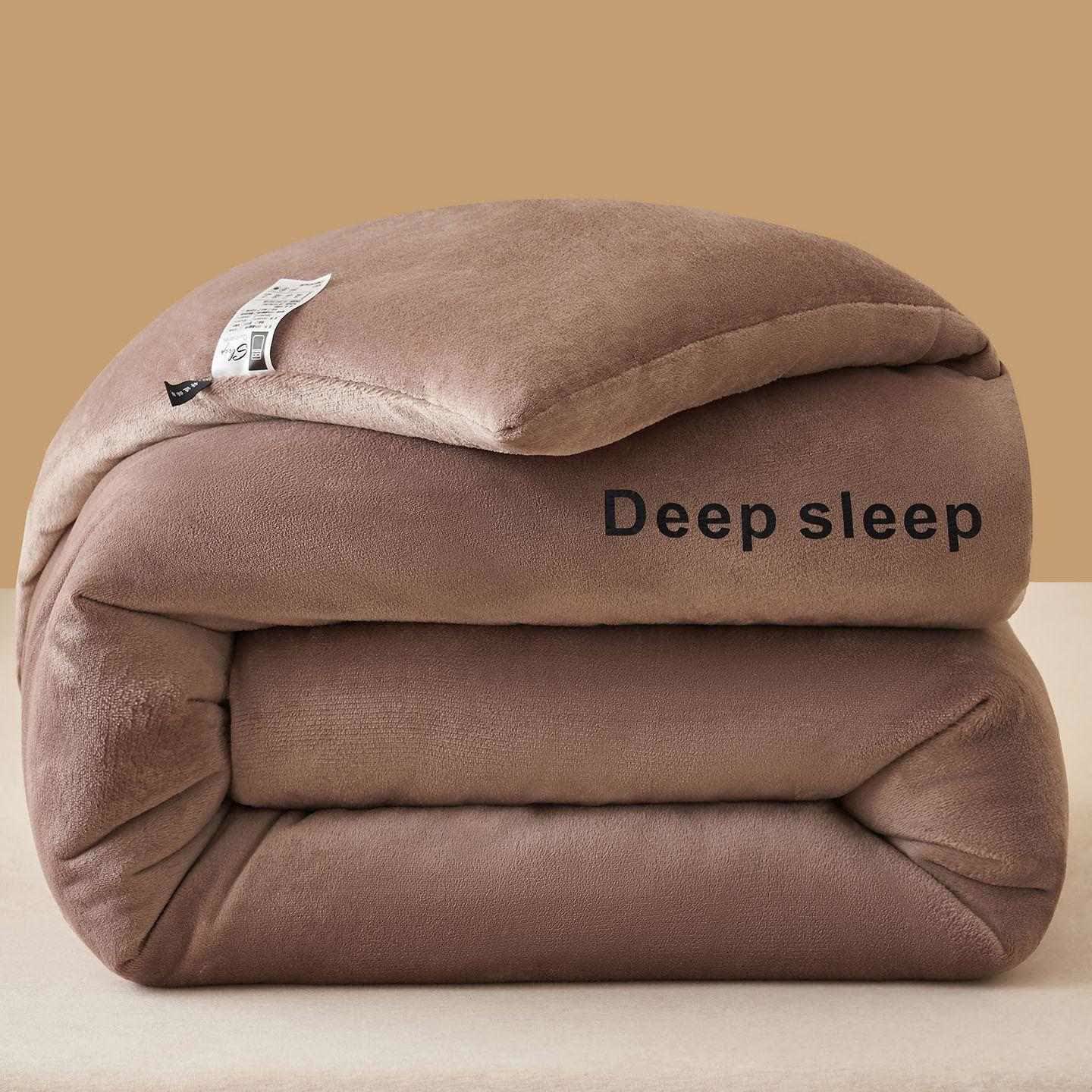 Flauschige, warme Plüschdecke mit Buchstabendruck - Khaki - 220cm x 240cm - image 16