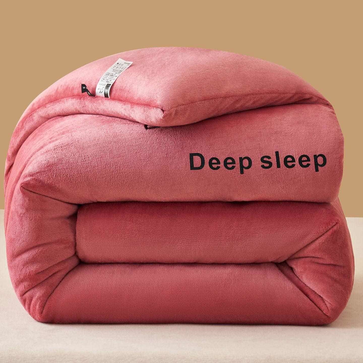 Flauschige, warme Plüschdecke mit Buchstabendruck - Rosa - 220cm x 240cm - image 12