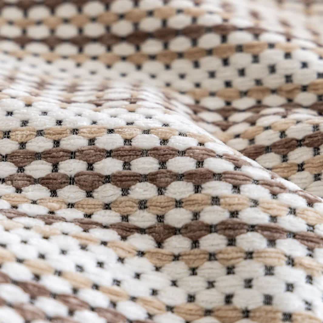 Sofaschoner aus Chenille mit Schleife und Rüschen - image 10