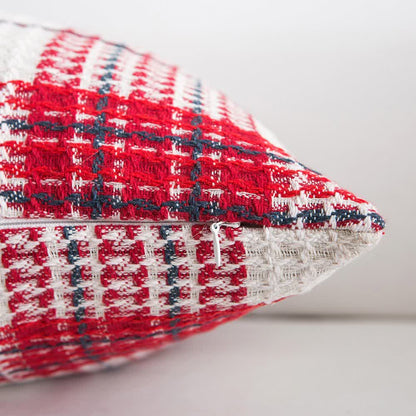 Moderner karierter Jacquard-Kissenbezug - image 5