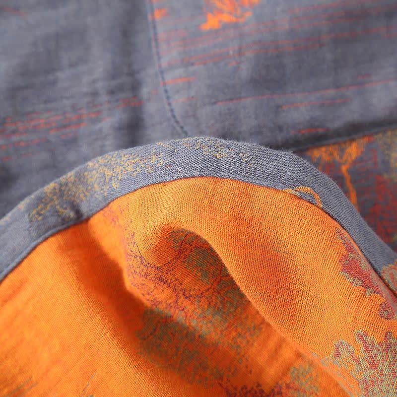Loungewear-Set aus Jacquard-Baumwolle im Retro-Baum-Design - image 10
