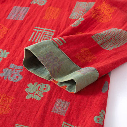 Orientalisches, glückverheißendes Loungewear-Set aus Baumwollgaze - image 3
