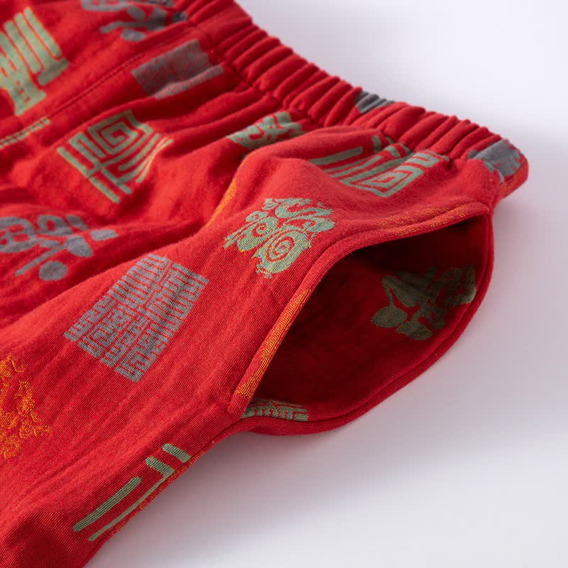 Orientalisches, glückverheißendes Loungewear-Set aus Baumwollgaze - image 7