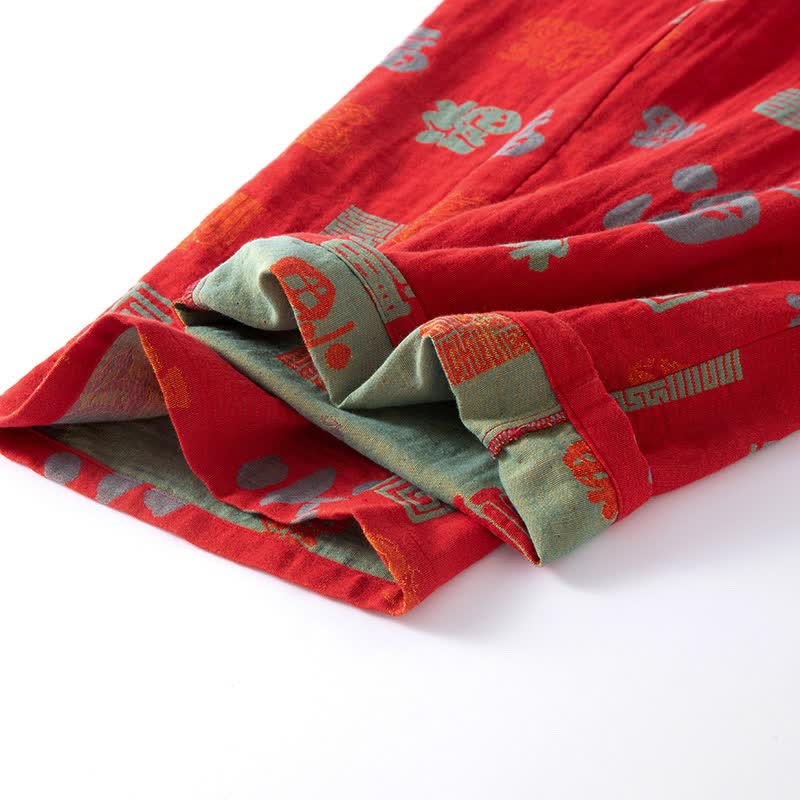 Orientalisches, glückverheißendes Loungewear-Set aus Baumwollgaze - image 6