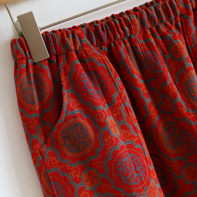 Orientalisches Retro-Loungewear-Set aus Baumwolle mit Quasten - image 11