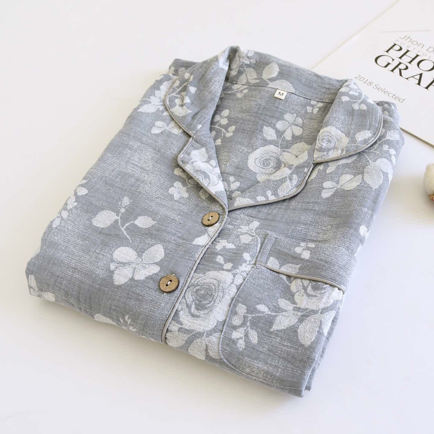 Grey Rose Loungewear-Set aus natürlicher Baumwolle - image 2