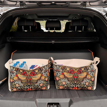 Abnehmbarer Aufbewahrungsbehälter im William Morris-Stil - 2 STÜCKE - 9" B x 13"L x 9" H - image 0