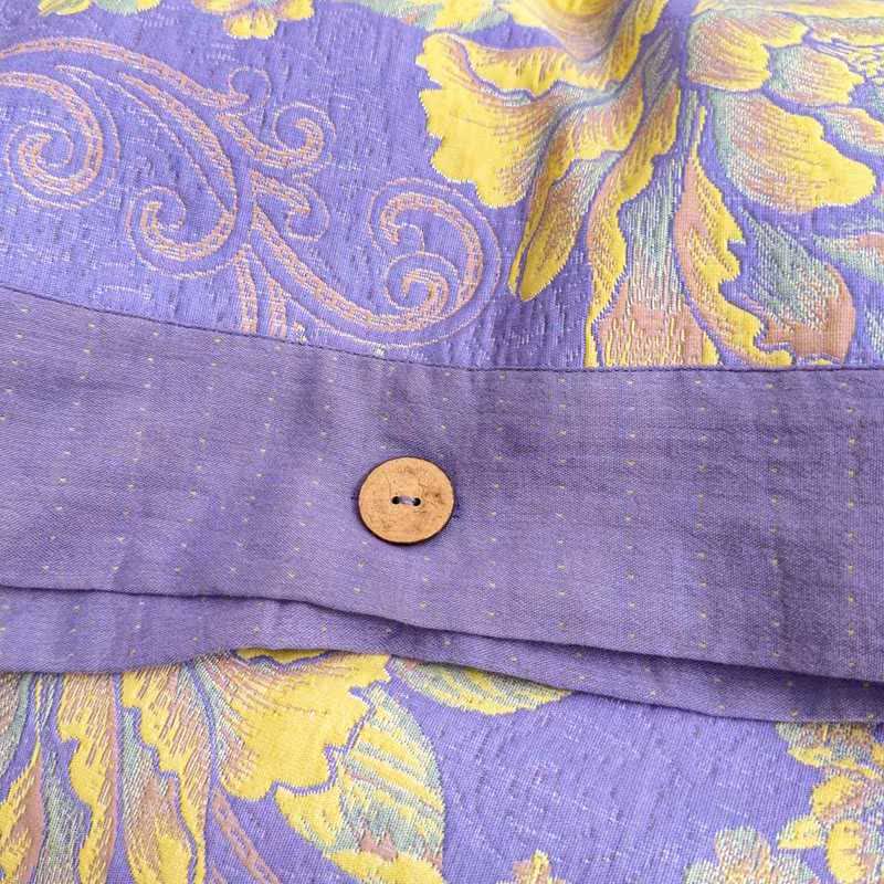 Luxuriöses Bettwäscheset aus Baumwollgaze mit Pfingstrosenmotiv (4-teilig) - image 6