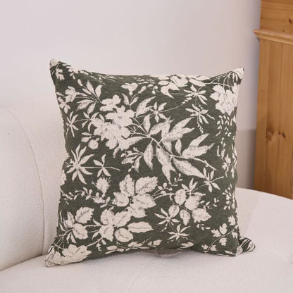 Kissen mit Blumenblatt-Motiv und Einsatz - Dunkelgrün - 60cm x 60cm - image 9