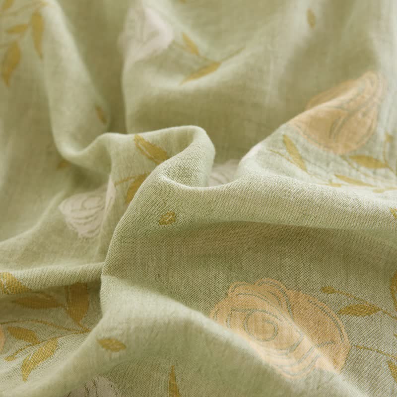 Bettwäsche aus Baumwollgaze mit Jacquardmuster in Pastellrosa - image 10