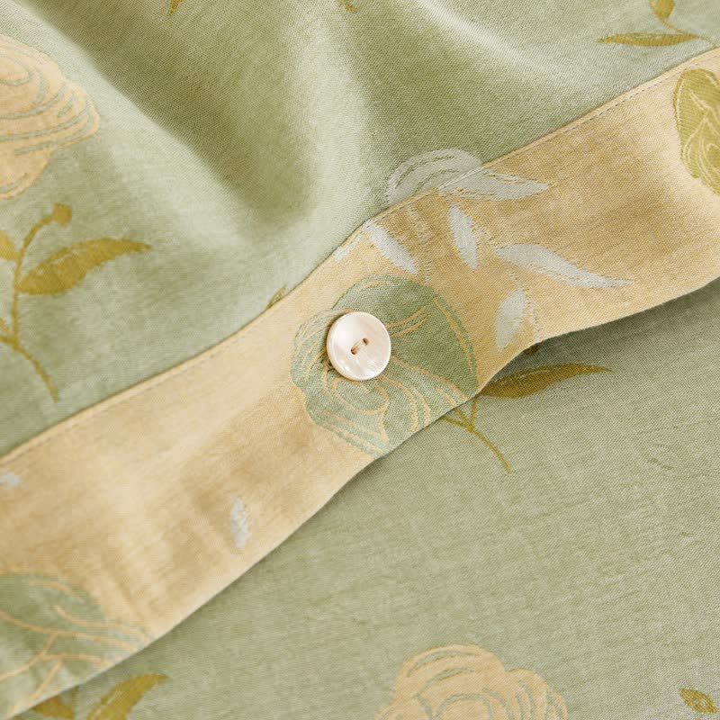 Bettwäsche aus Baumwollgaze mit Jacquardmuster in Pastellrosa - image 9