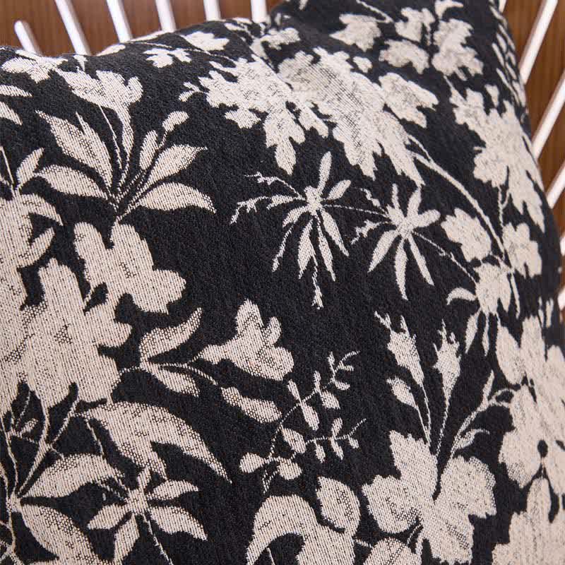 Kissen mit Blumenblatt-Motiv und Einsatz - image 6