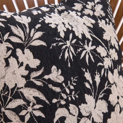 Kissen mit Blumenblatt-Motiv und Einsatz - image 6