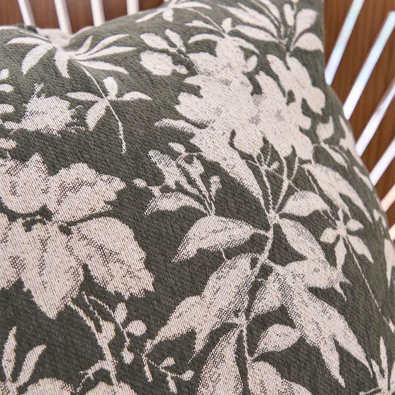Kissen mit Blumenblatt-Motiv und Einsatz - image 10