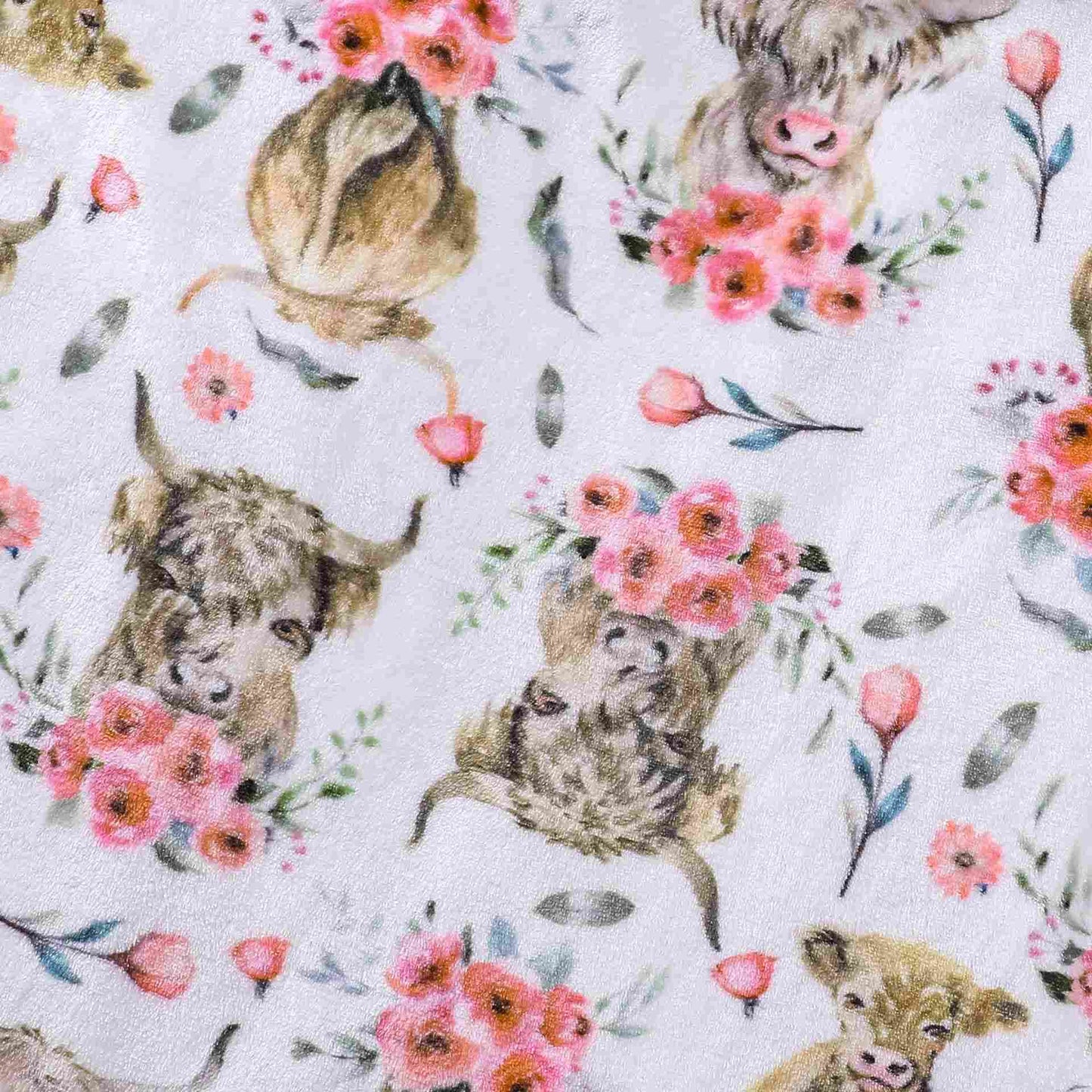 Plüsch-Bademantel mit Tier- und Blumenmuster - image 7