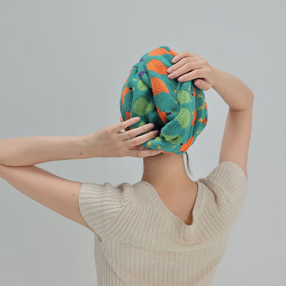 Handtuch zum Trocknen von Haaren aus Baumwolle mit Birnenmotiv - image 8