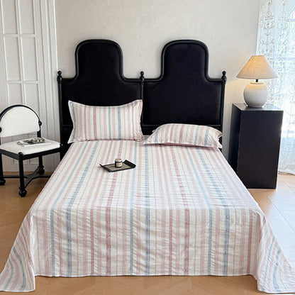 Gestreifte Jacquard-Tagesdecke aus reiner Baumwolle - image 3