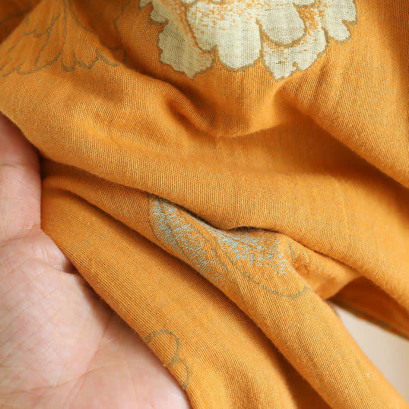 Pyjama-Set aus Baumwolle im orientalischen Stil mit Pfingstrosen - image 13