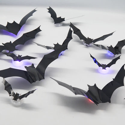 Halloween 3D LED Fledermaus Glitzer Wanddekoration - image 7
