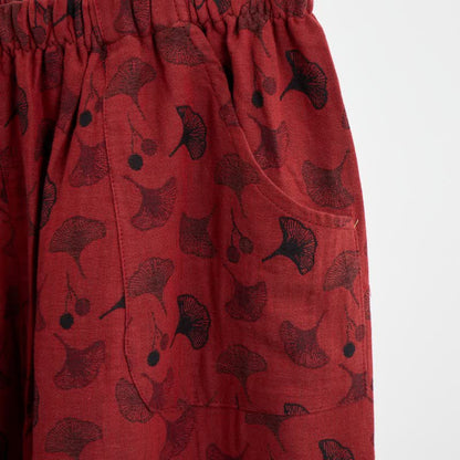 Ginkgoblatt-Pyjama aus Baumwolle mit orientalischer Quaste - image 5