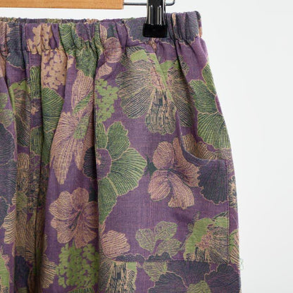Pfirsichblüten-Pyjama aus Baumwolle mit orientalischer Quaste - image 4