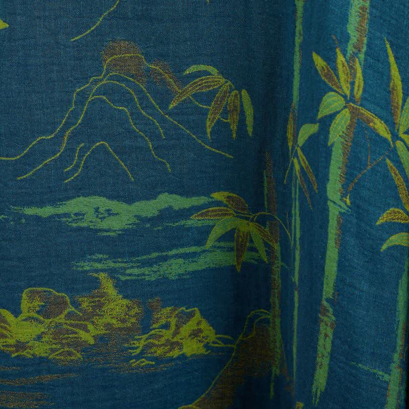 Bambus Orientalisches Pyjama-Set aus Baumwolle mit Quasten - image 13