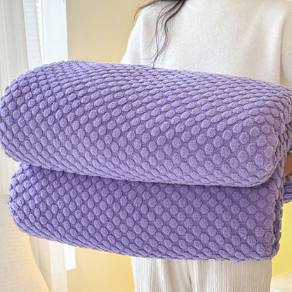 Warme Jacquard-Überwurfdecke mit Punkten - image 5