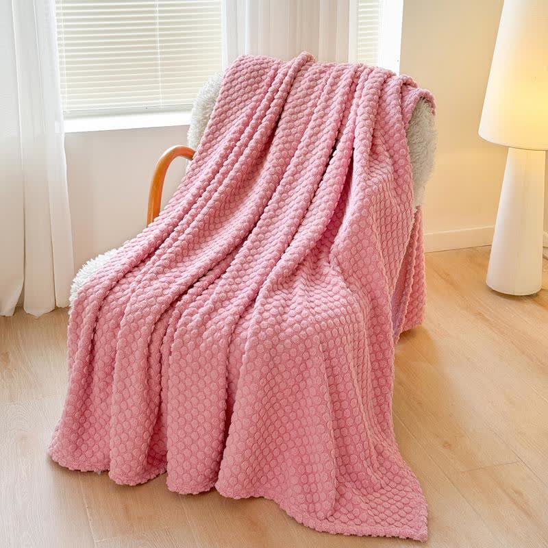 Warme Jacquard-Überwurfdecke mit Punkten - image 11