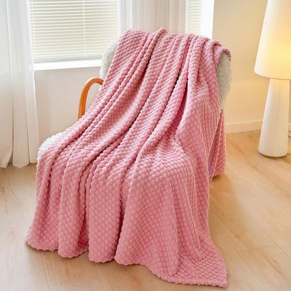 Warme Jacquard-Überwurfdecke mit Punkten - image 11