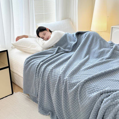 Warme Jacquard-Überwurfdecke mit Punkten - image 17