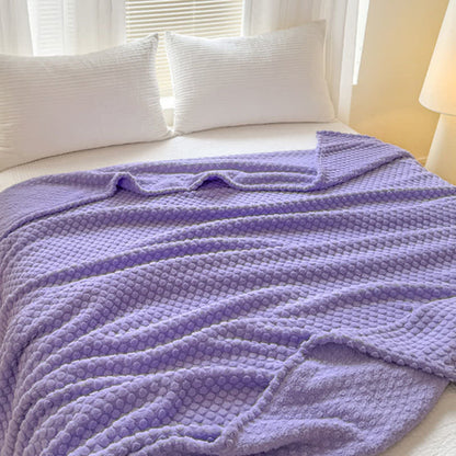Warme Jacquard-Überwurfdecke mit Punkten - image 3