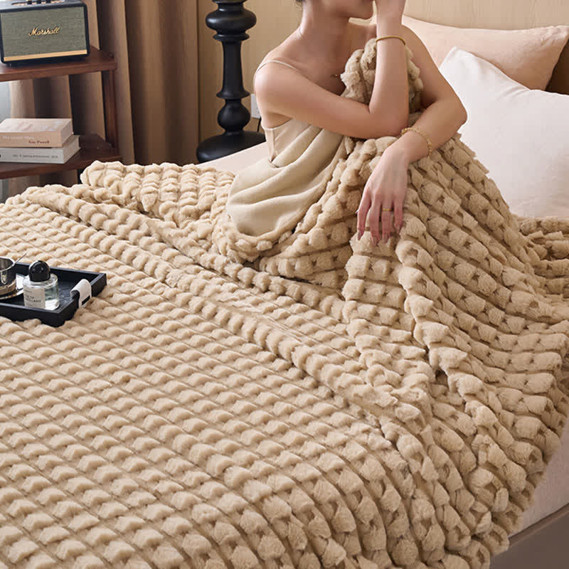 Moderne, luxuriöse Fleece-Überwurfdecke - image 4