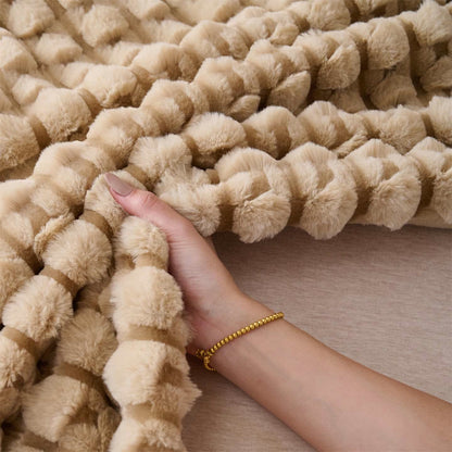 Moderne, luxuriöse Fleece-Überwurfdecke - image 10