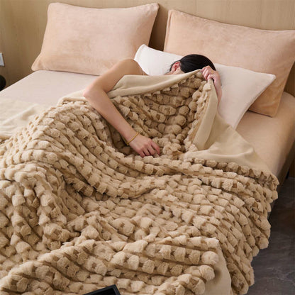 Moderne, luxuriöse Fleece-Überwurfdecke - image 2
